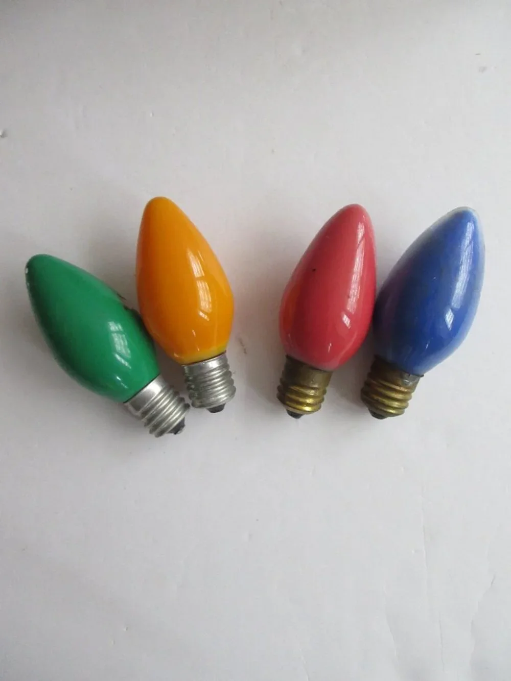 Christmas Bulbs Lamps C-9 1/2 Box Japan GE 31 Total -21 Working Multicolor Vtg